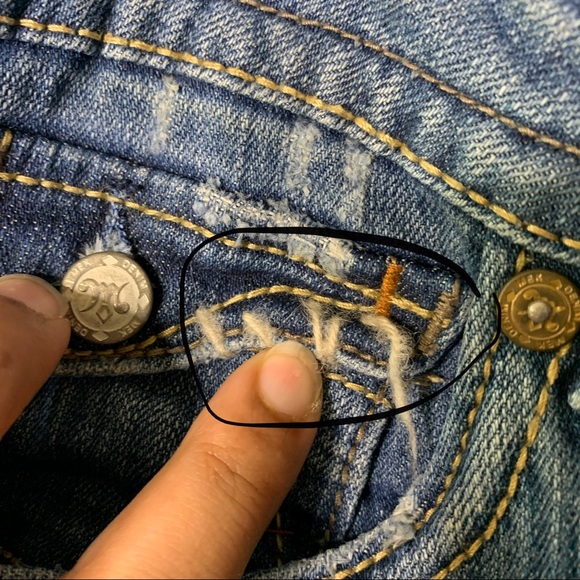 MeK Denim- Portland Bootcut Distressed Jeans 31/34 - Picture 4 of 16